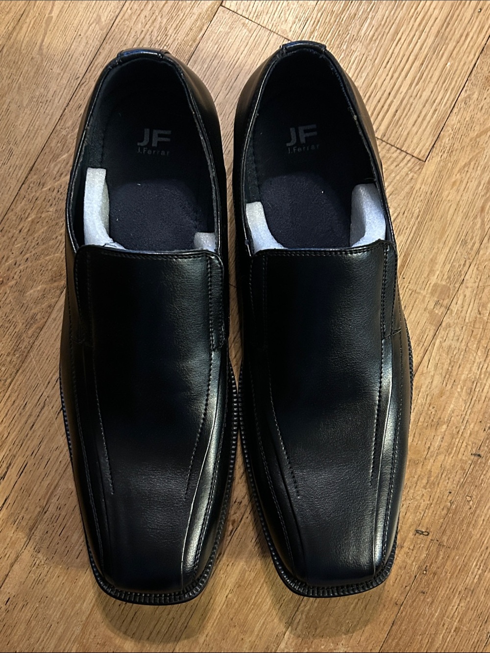 jf j.ferrar Dash Black Slip-On Dress Loafers Size 11